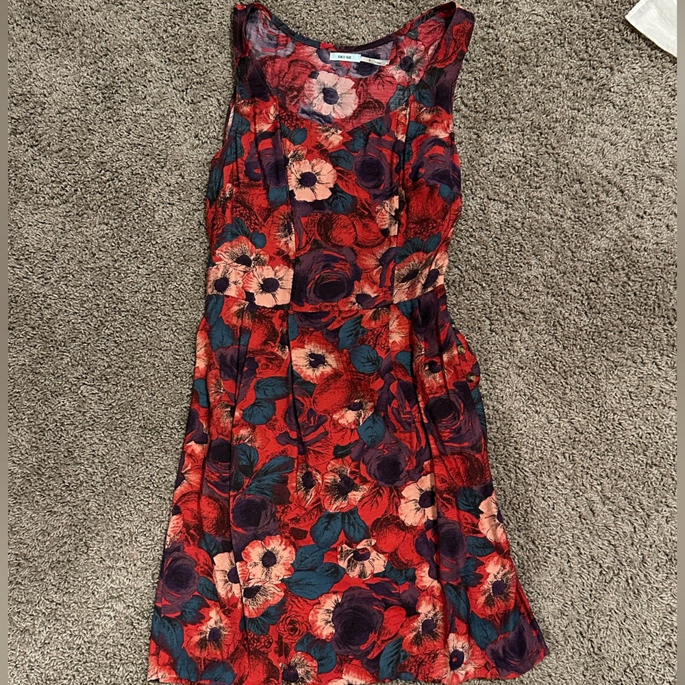 Kimchi Blue Multicolor Floral Sleeveless Midi Sun Dress